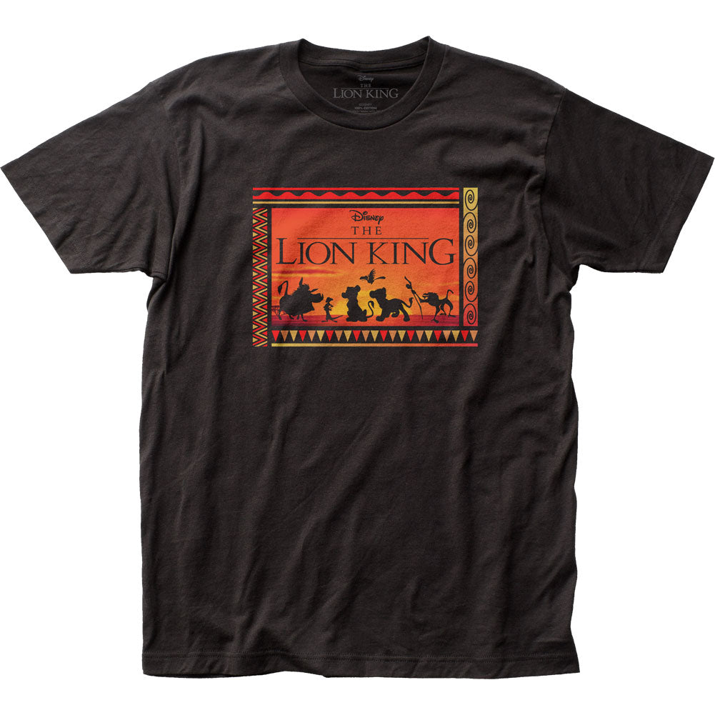 The Lion King Sunset Mens T Shirt Black