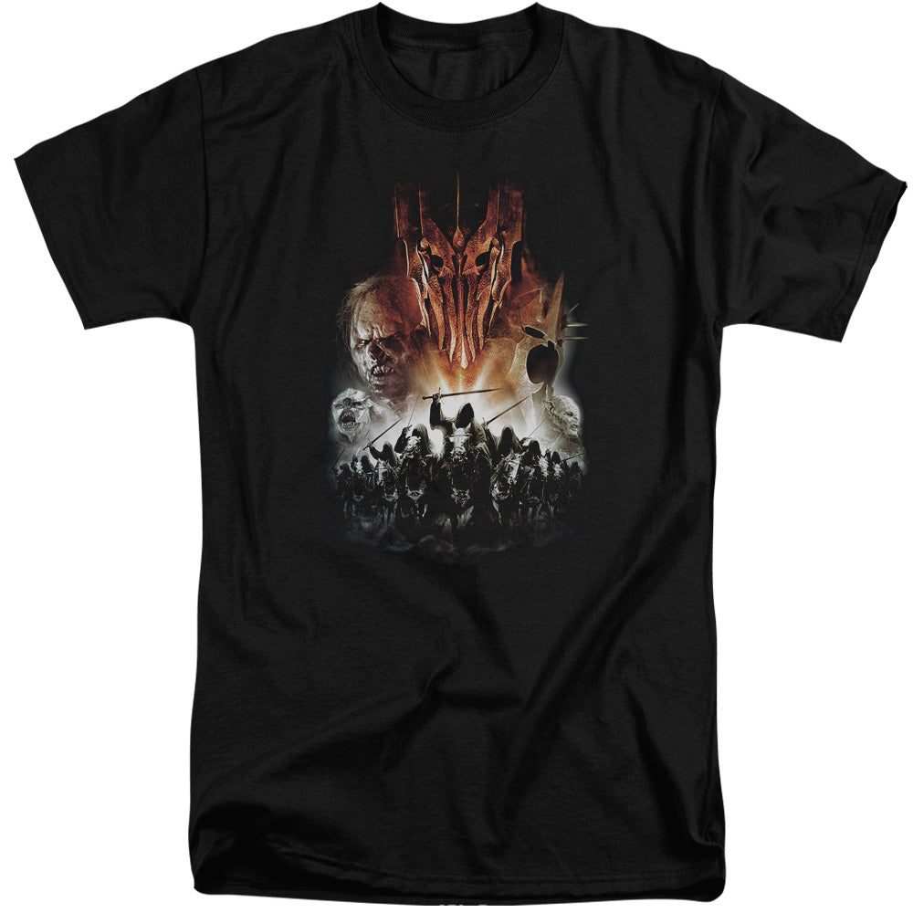 Lord of the Rings Evil Rising Mens Tall T Shirt Black Officially Licensed