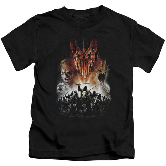 Lord of the Rings Evil Rising Juvenile Kids Youth T Shirt Black