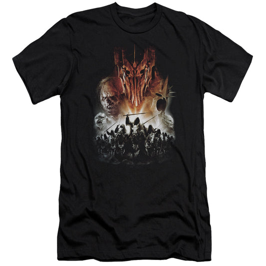 Lord of the Rings Evil Rising Premium Bella Canvas Slim Fit Mens T Shirt Black