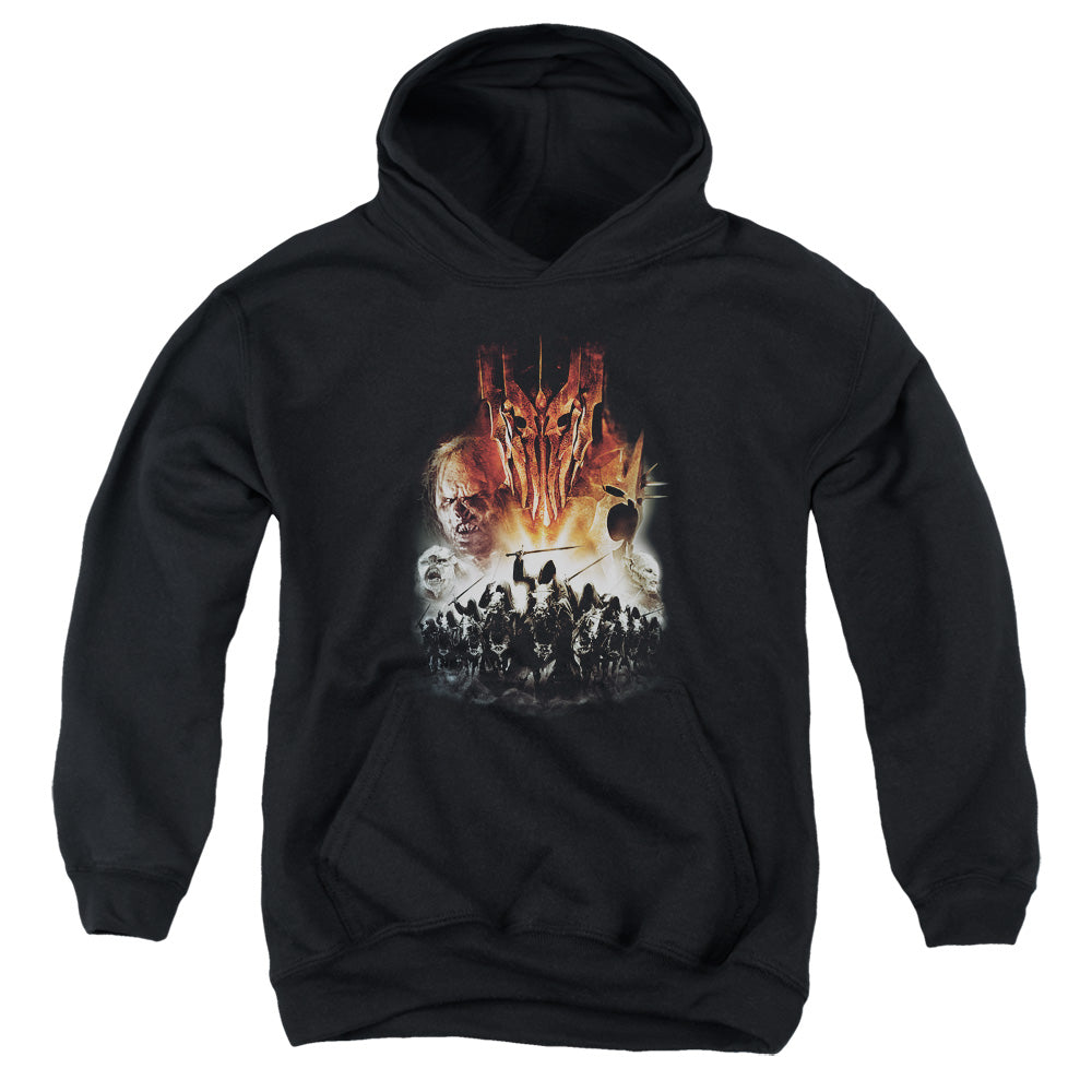 Lord of the Rings Evil Rising Kids Youth Hoodie Black