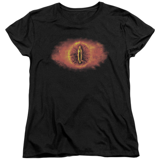 Lord of the Rings Eye of Sauron Womens T Shirt Black