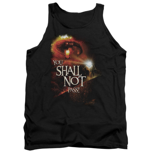 Lord of the Rings You Shall Not Pass Mens Tank Top Shirt Black