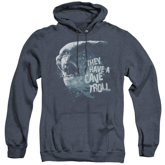 Lord of the Rings Cave Troll Heather Mens Hoodie Navy