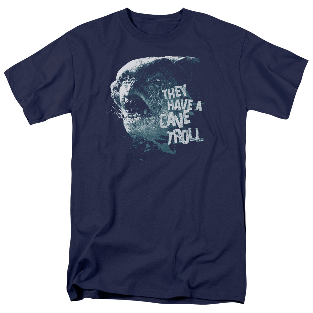 Lord of the Rings Cave Troll Mens T Shirt Navy