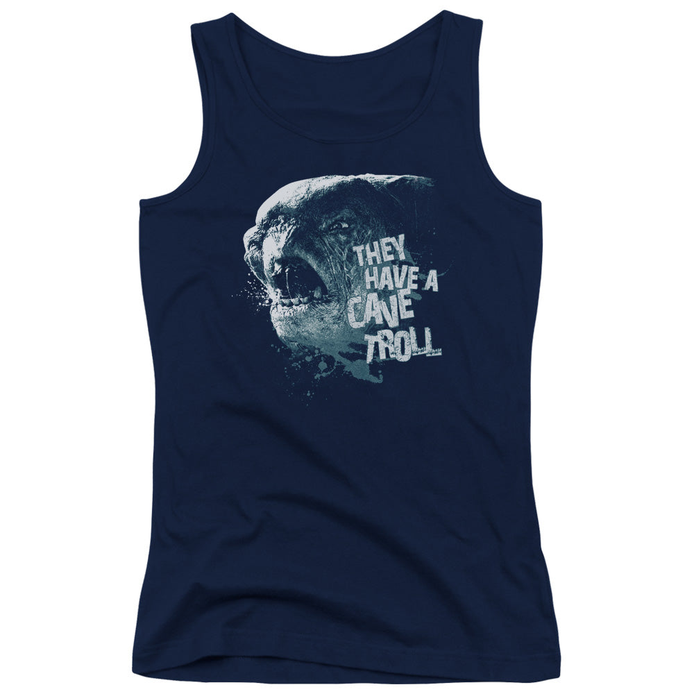 Lord of the Rings Cave Troll Womens Tank Top Shirt Navy