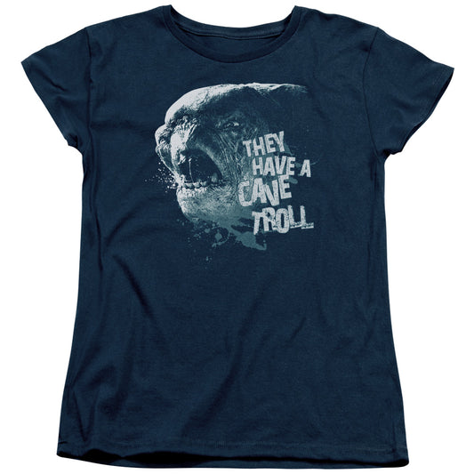 Lord of the Rings Cave Troll Womens T Shirt Navy