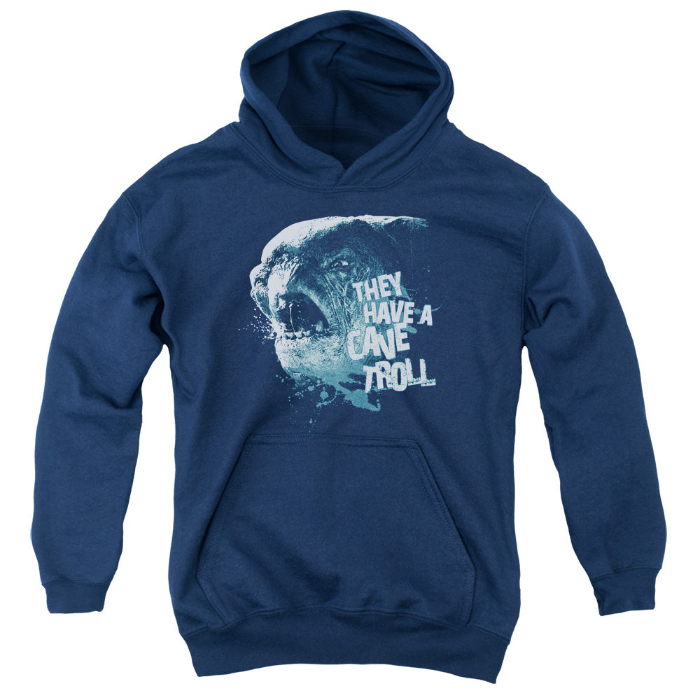 Lord of the Rings Cave Troll Kids Youth Hoodie Navy