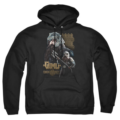 Lord of the Rings Gimli Mens Hoodie Black