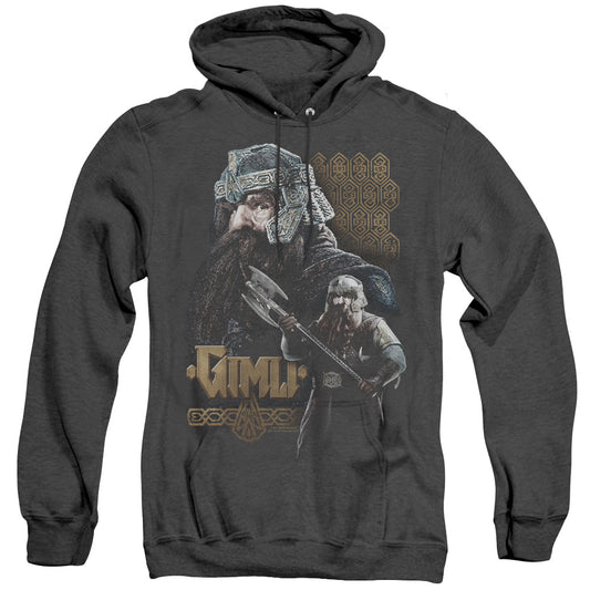 Lord of the Rings Gimli Heather Mens Hoodie Black