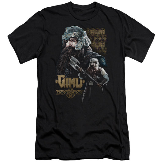 Lord of the Rings Gimli Premium Bella Canvas Slim Fit Mens T Shirt Black