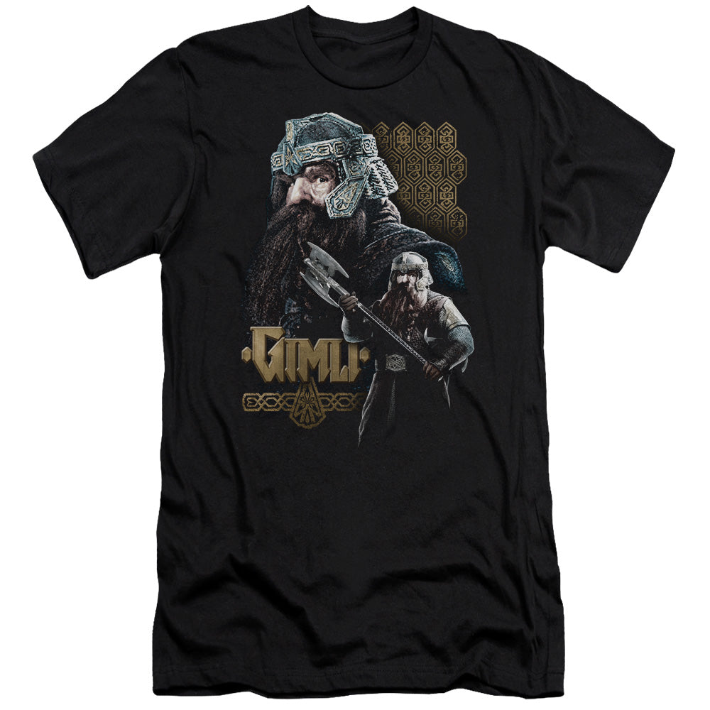 Lord of the Rings Gimli Slim Fit Mens T Shirt Black