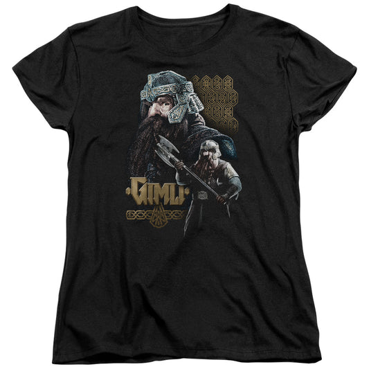 Lord of the Rings Gimli Womens T Shirt Black