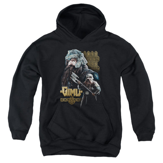 Lord of the Rings Gimli Kids Youth Hoodie Black