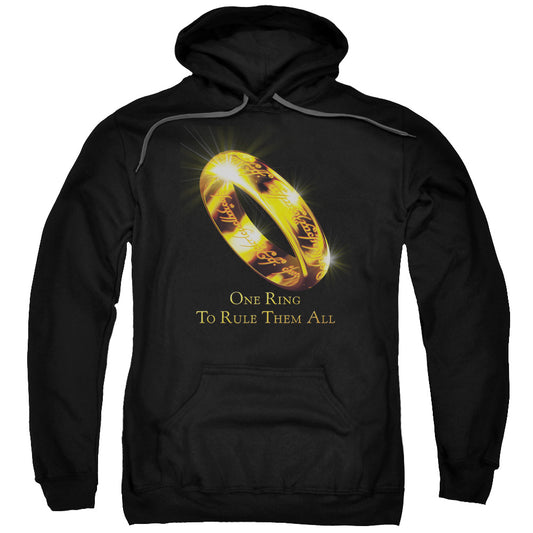 Lord of the Rings One Ring Mens Hoodie Black