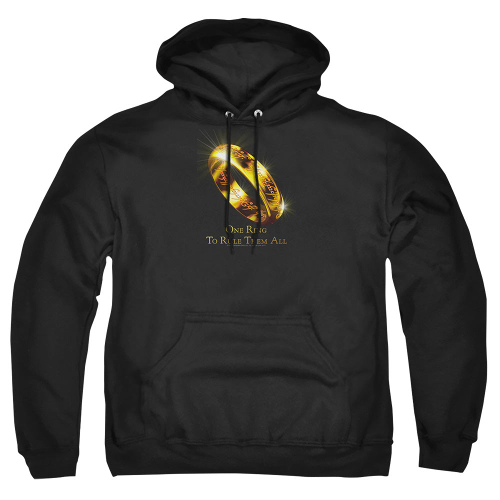 Lord of the Rings One Ring Mens Hoodie Black