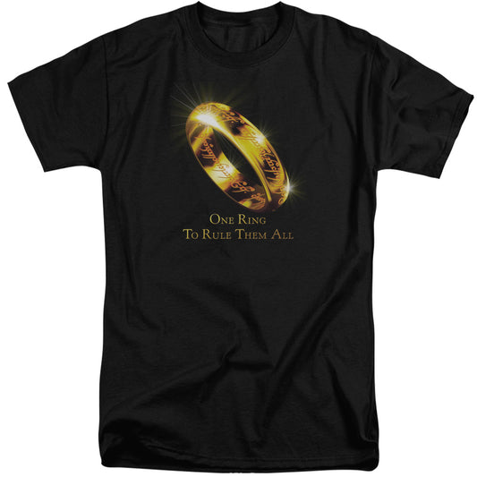 Lord of the Rings One Ring Mens Tall T Shirt Black Officially Licensed