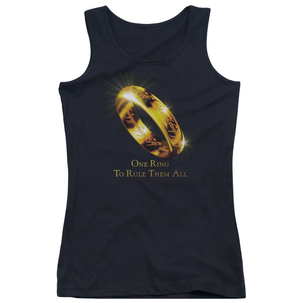 Lord of the Rings One Ring Womens Tank Top Shirt Black