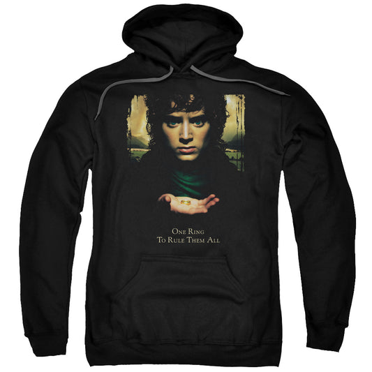 Lord of the Rings Frodo One Ring Mens Hoodie Black