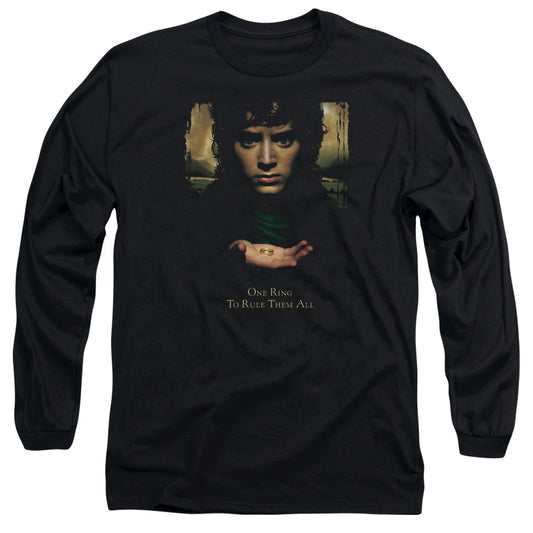 Lord of the Rings Frodo One Ring Mens Long Sleeve Shirt Black