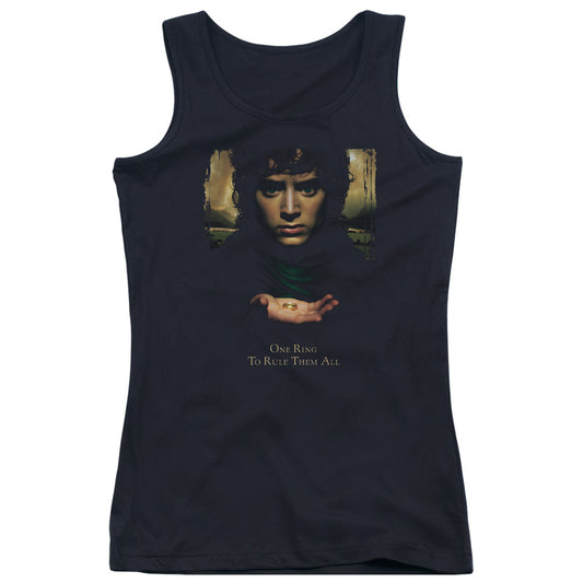 Lord of the Rings Frodo One Ring Womens Tank Top Shirt Black