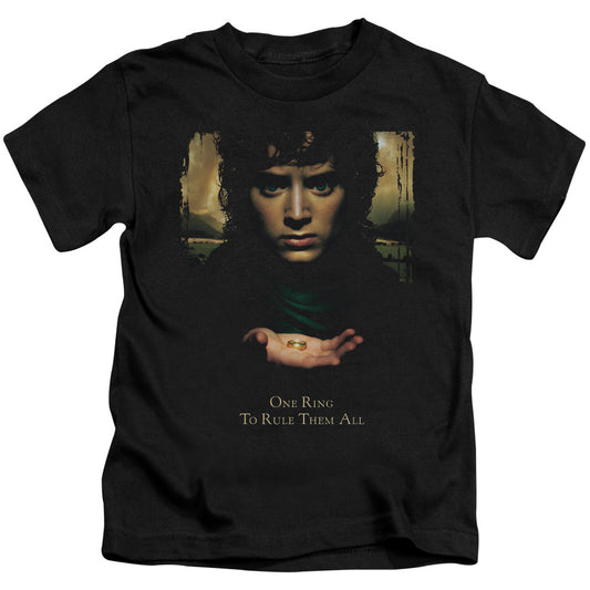 Lord of the Rings Frodo One Ring Juvenile Kids Youth T Shirt Black