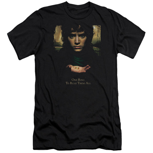 Lord of the Rings Frodo One Ring Slim Fit Mens T Shirt Black