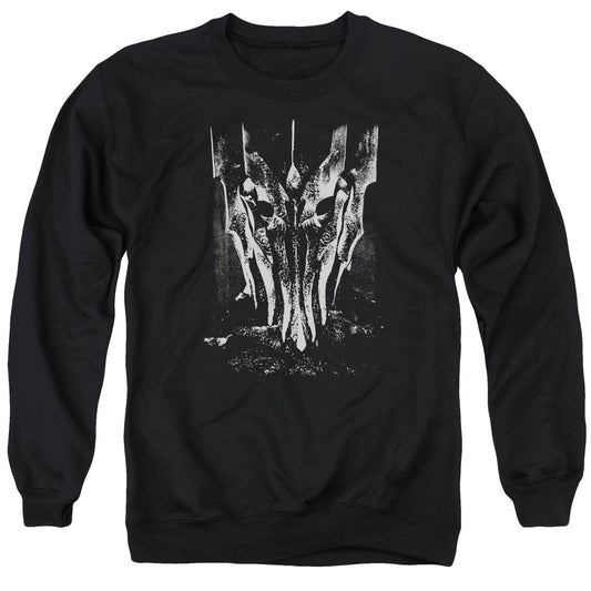 Lord of the Rings Big Sauron Head Mens Crewneck Sweatshirt Black