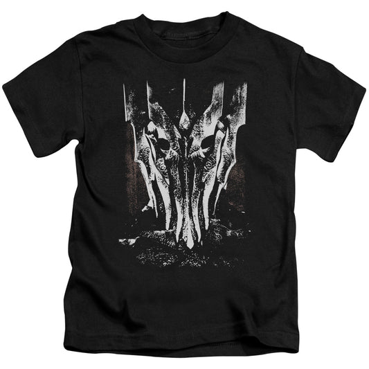 Lord of the Rings Big Sauron Head Juvenile Kids Youth T Shirt Black