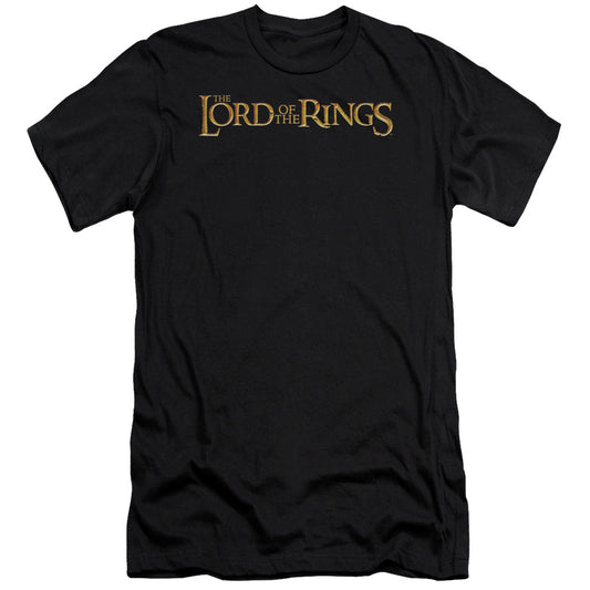 Lord of the Rings Lotr Logo Premium Bella Canvas Slim Fit Mens T Shirt Black