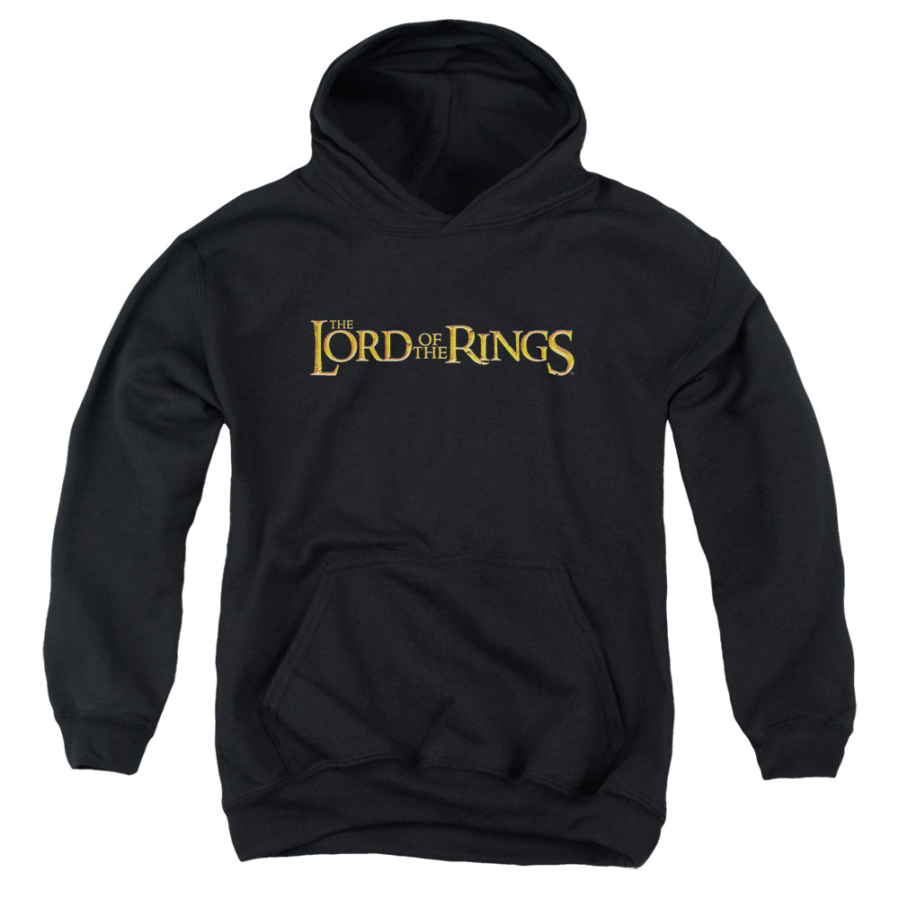 Lord of the Rings Lotr Logo Kids Youth Hoodie Black