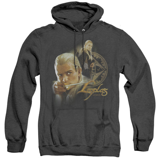 Lord of the Rings Legolas Heather Mens Hoodie Black