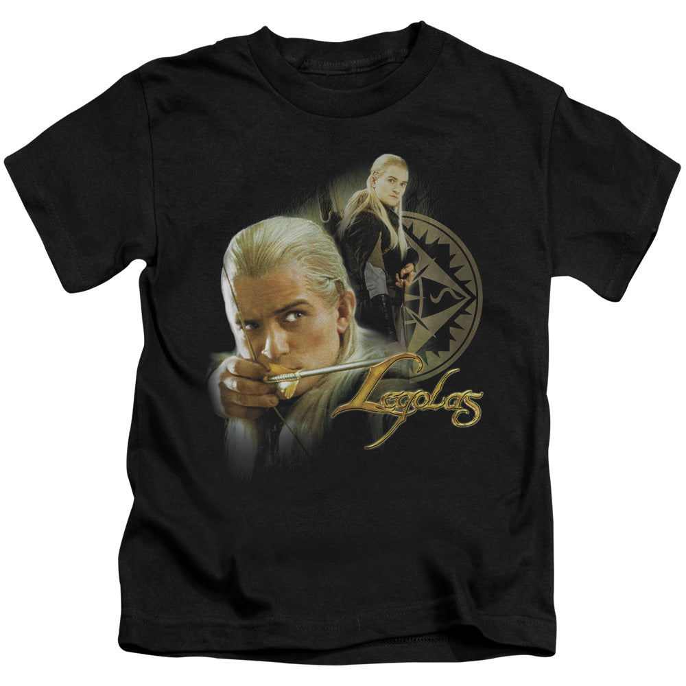 Lord of the Rings Legolas Juvenile Kids Youth T Shirt Black