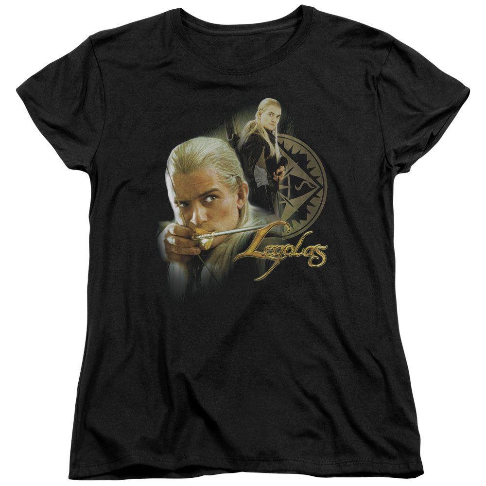 Lord of the Rings Legolas Womens T Shirt Black