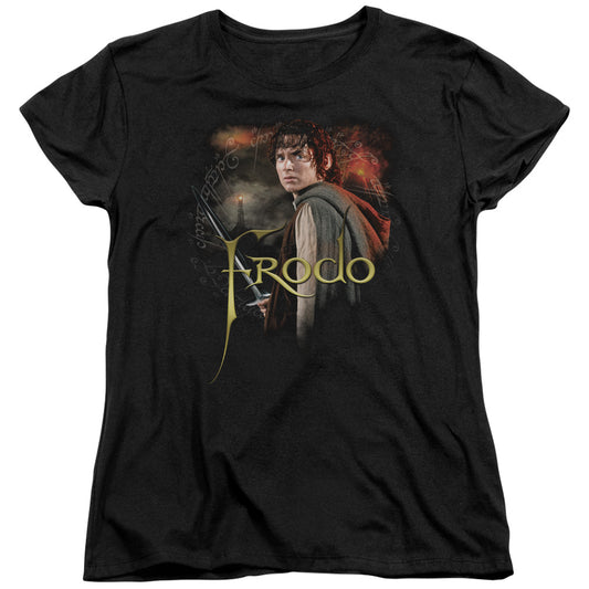 Lord of the Rings Frodo Womens T Shirt Black