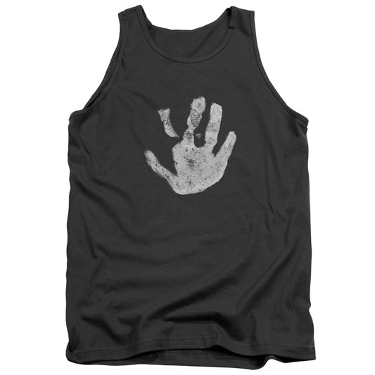 Lord of the Rings White Hand Mens Tank Top Shirt Charcoal