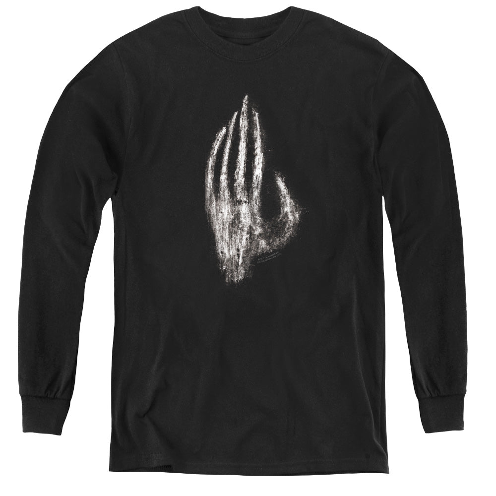 Lord of the Rings Hand of Saruman Long Sleeve Kids Youth T Shirt Black