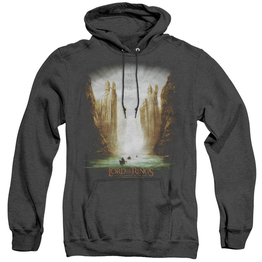Lord of the Rings Kings Of Old Mens Heather Hoodie Black Officially Licensed