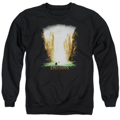 Lord of the Rings Kings Of Old Mens Crewneck Sweatshirt Black