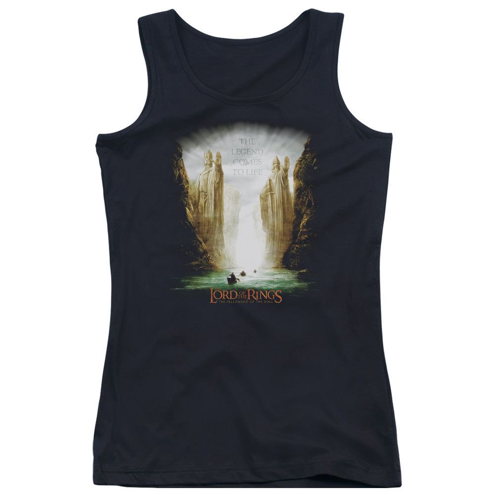 Lord of the Rings Kings of Old Womens Tank Top Shirt Black