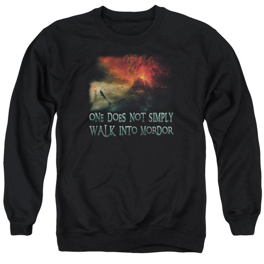 Lord of the Rings Walk In Mordor Mens Crewneck Sweatshirt Black