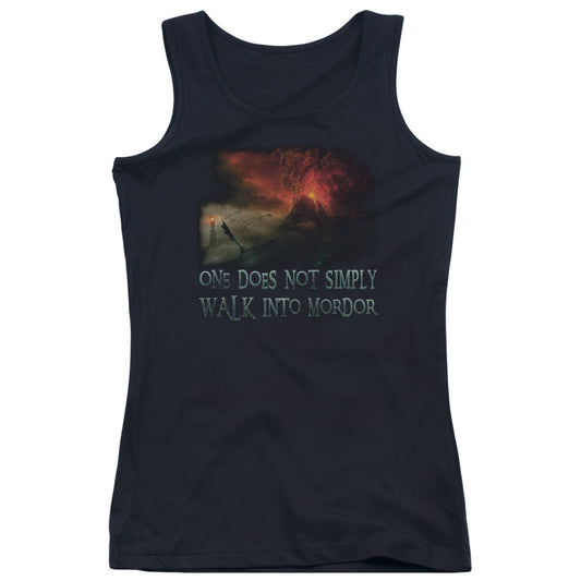 Lord of the Rings Walk in Mordor Womens Tank Top Shirt Black