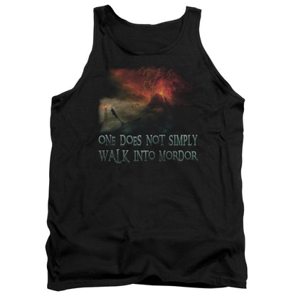 Lord of the Rings Walk In Mordor Mens Tank Top Shirt Black