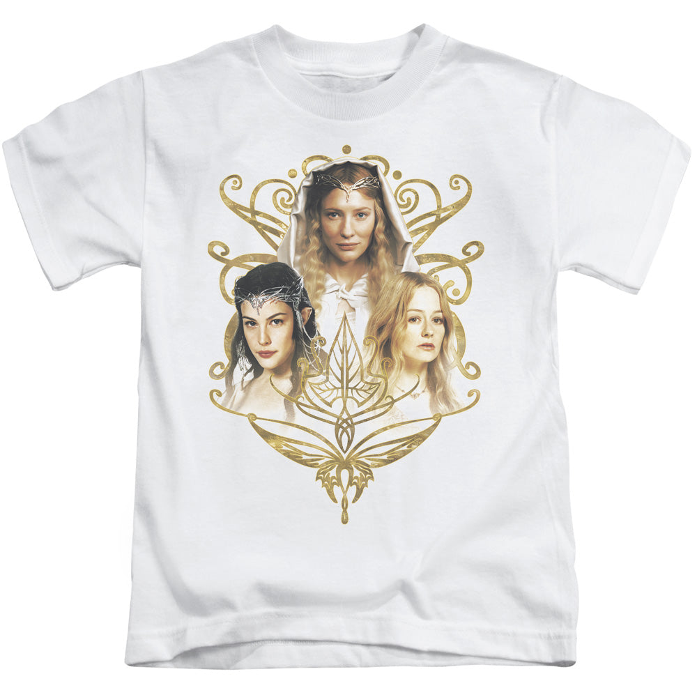 Lord of the Rings Women of Middle Earth Juvenile Kids Youth T Shirt White