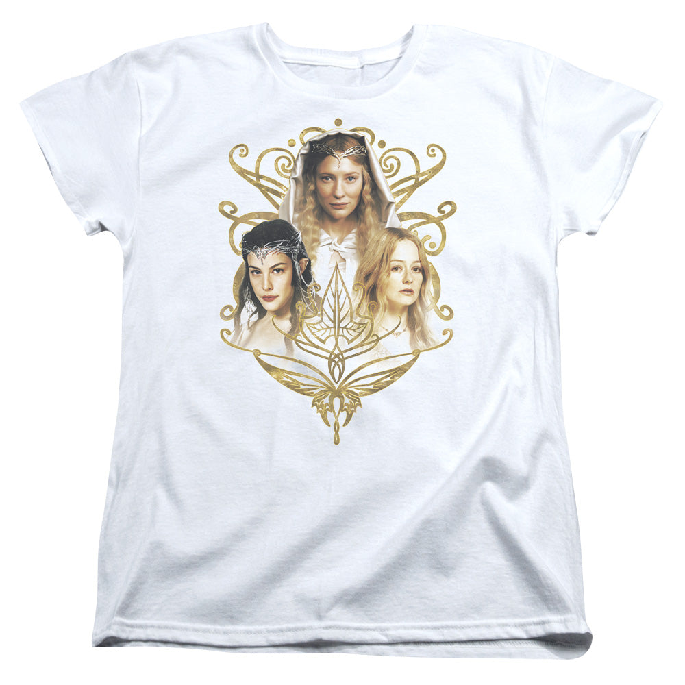 Lord of the Rings Women of Middle Earth Womens T Shirt White