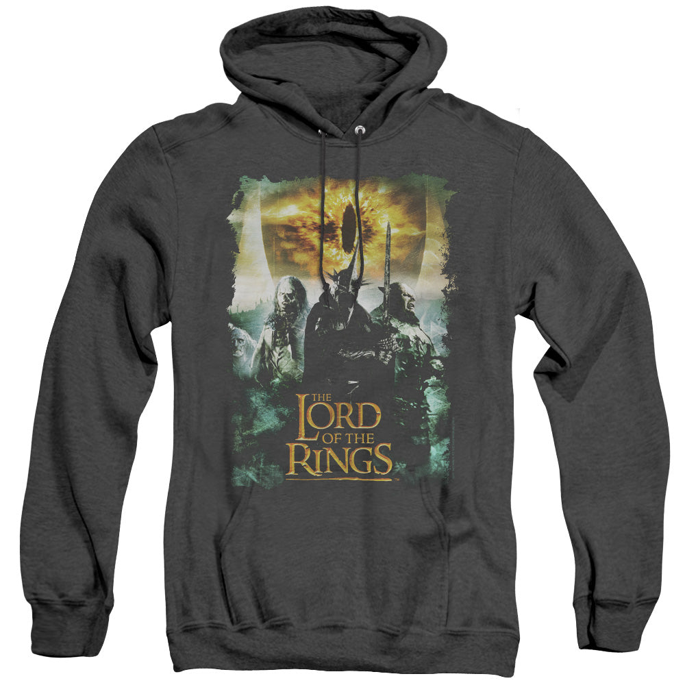 Lord Of The Rings Villain Group Mens Heather Hoodie Black