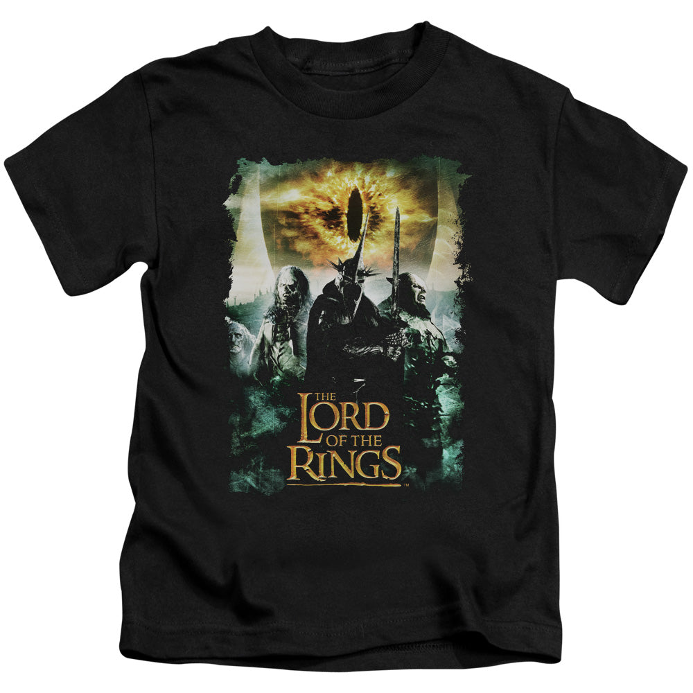 Lord Of The Rings Villain Group Juvenile Kids Youth T Shirt Black