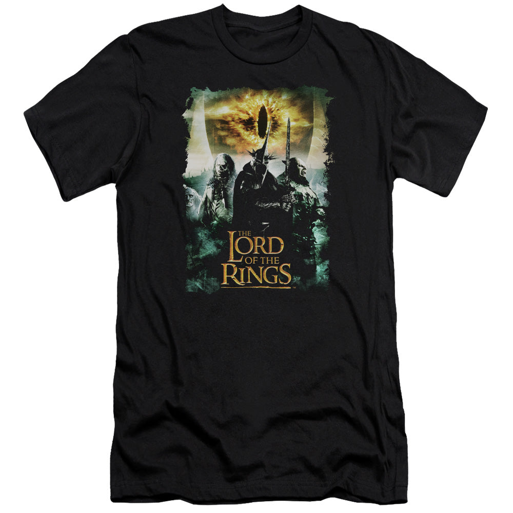 Lord Of The Rings Villain Group Slim Fit Mens T Shirt Black