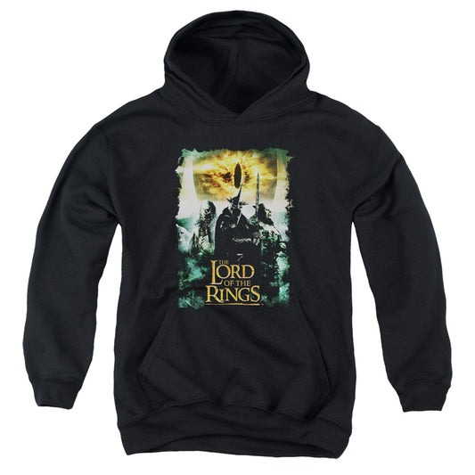 Lord Of The Rings Villain Group Kids Youth Hoodie Black