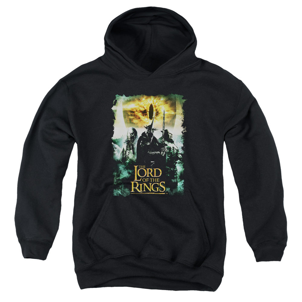 Lord Of The Rings Villain Group Kids Youth Hoodie Black